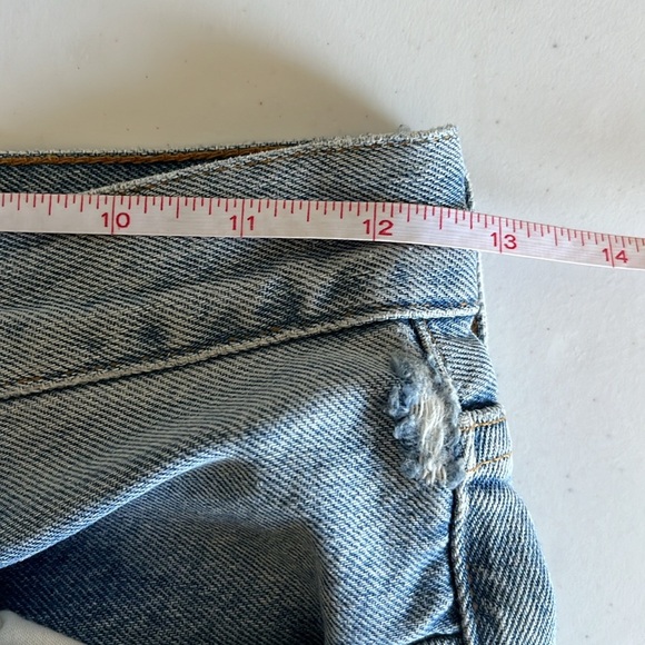 Agolde 90’s Jeans Light Wash Button Fly 100% Organic Cotton High Waist Sz 23 - Picture 11 of 16